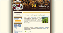 Desktop Screenshot of 24herbata.pl