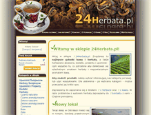 Tablet Screenshot of 24herbata.pl